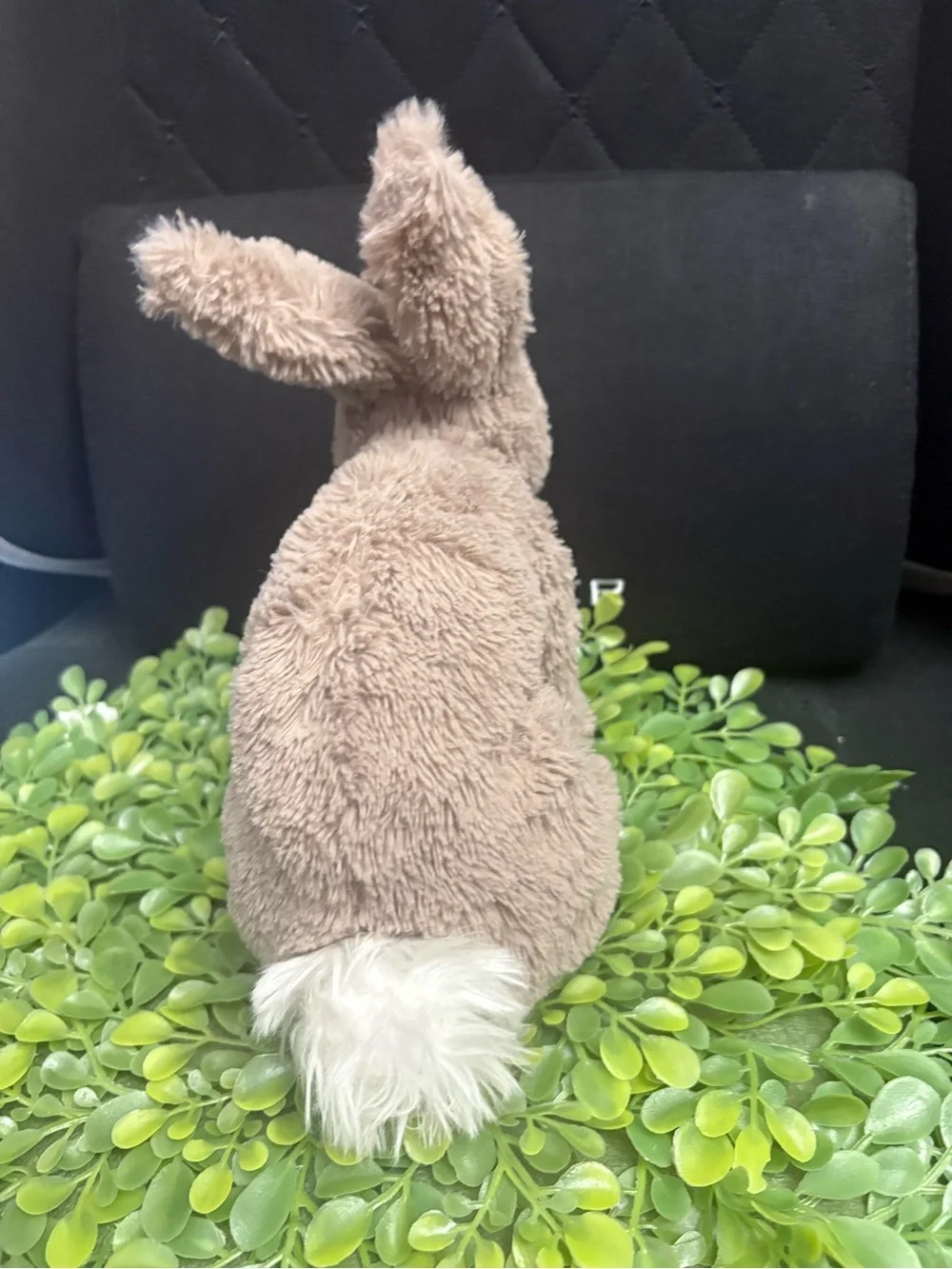 Jellycat Taupe Plush Bunny with White Tail